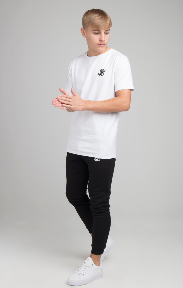 Boys Illusive White Essentials Short Sleeve T-Shirt (1)