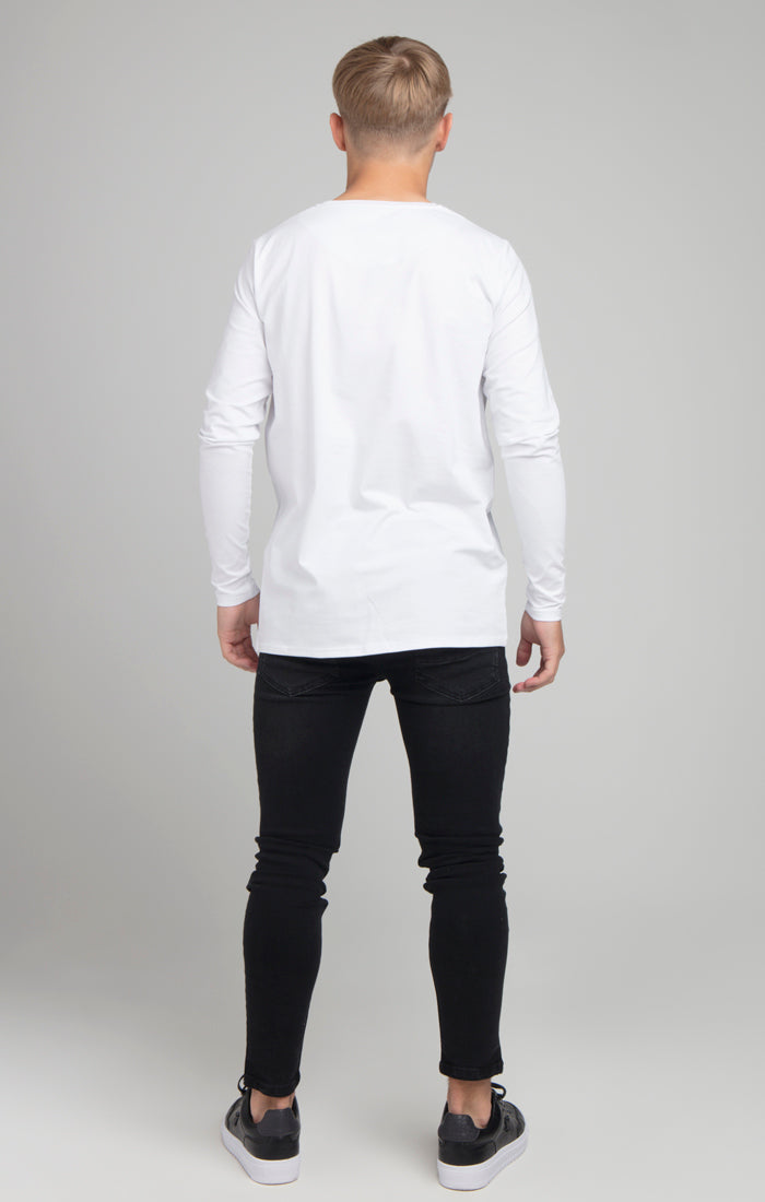 Boys Illusive White Essentials Long Sleeve T-Shirt (2)