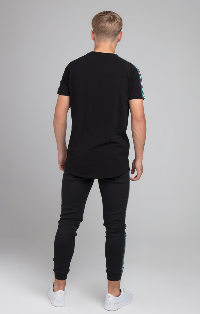 Boys Illusive Black Taped T-Shirt (2)