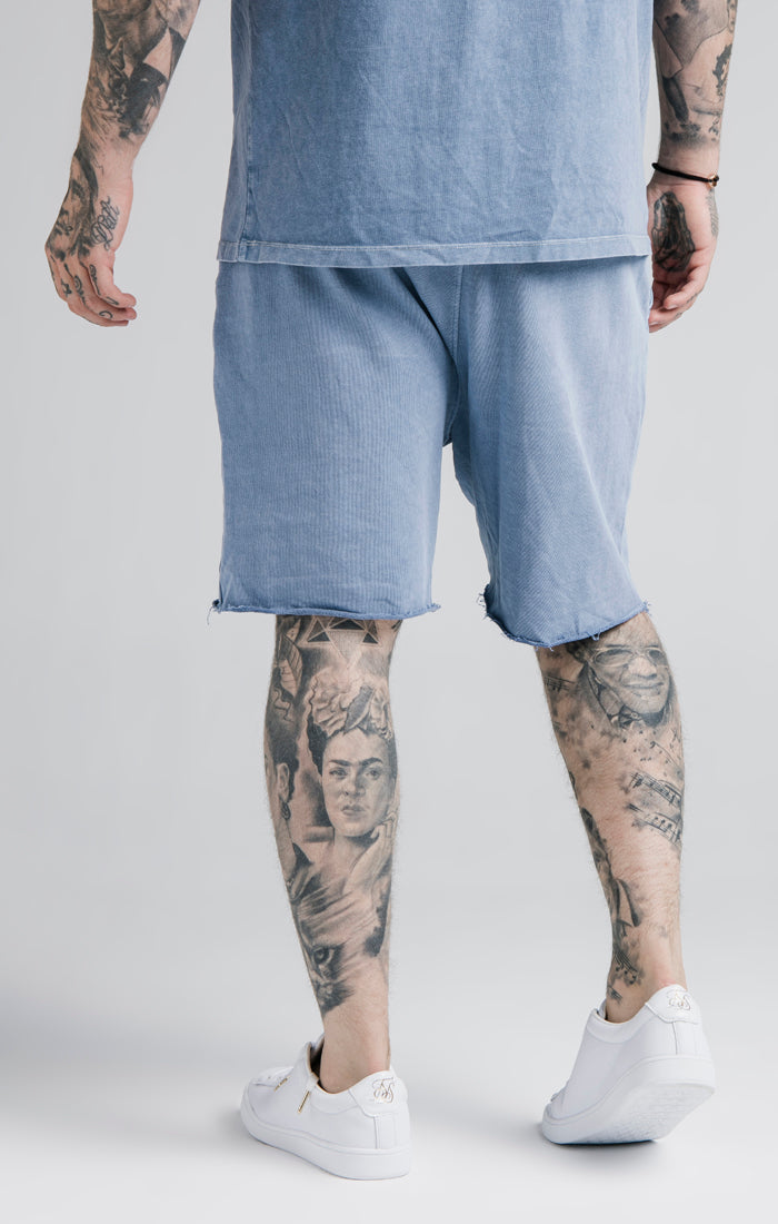 SikSilk Relaxed Shorts - Washed Blue (1)