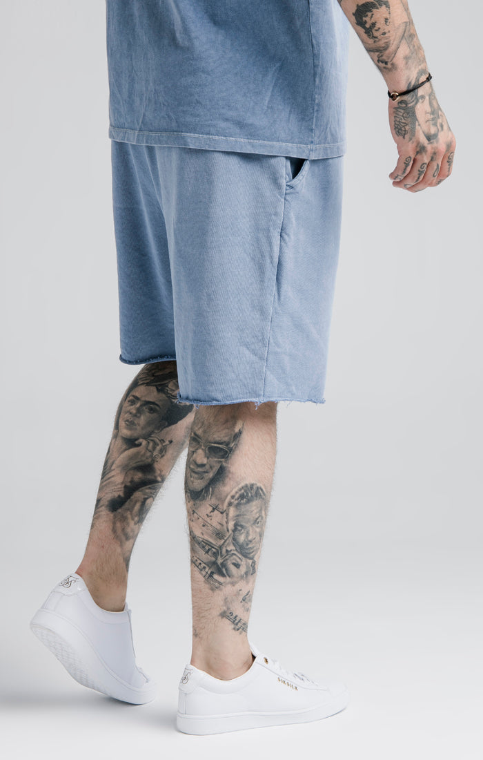 SikSilk Relaxed Shorts - Washed Blue (2)