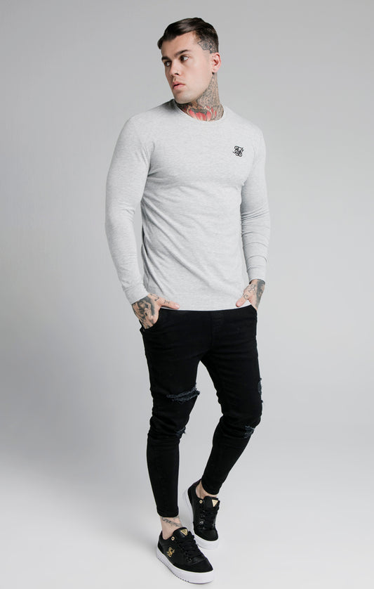 Grey Marl Essential Muscle Fit T-Shirt