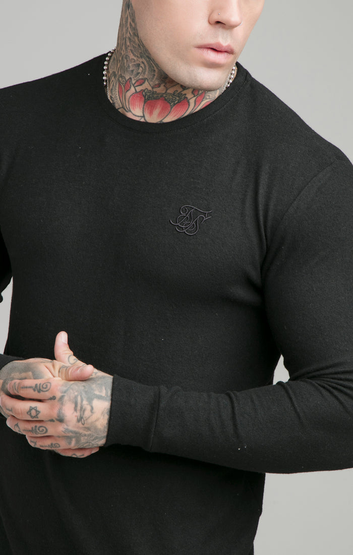 Black Muscle Fit Sweatshirt (1)