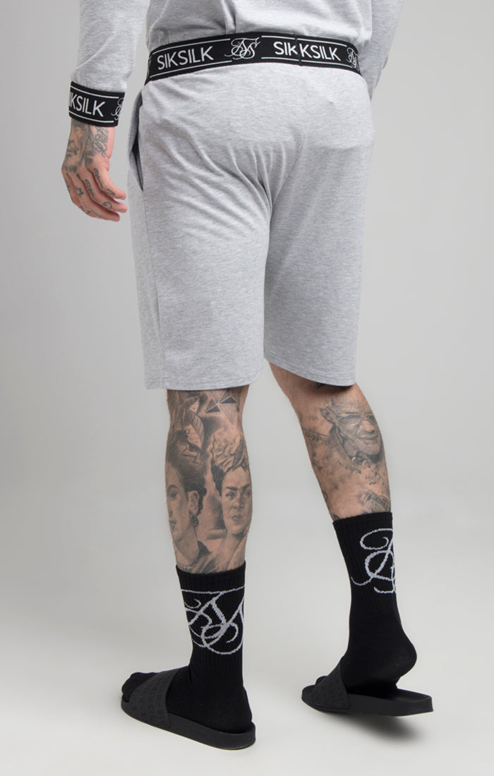 Graue Lounge Jersey Shorts (2)