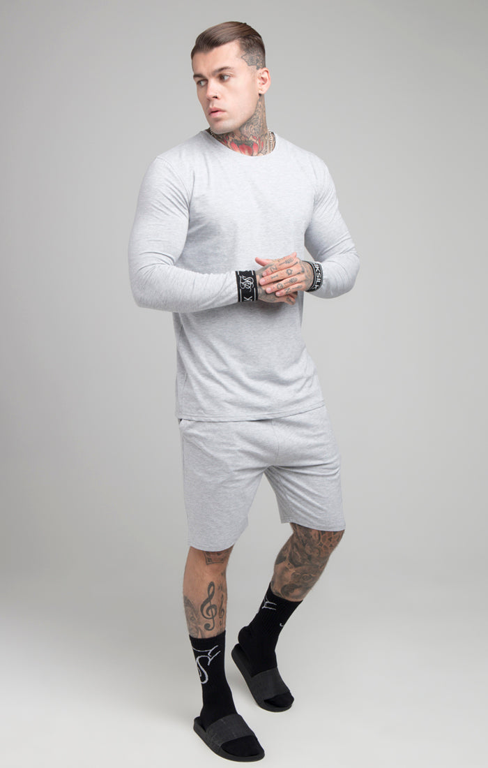 Grey Marl Long Sleeve T-Shirt (4)