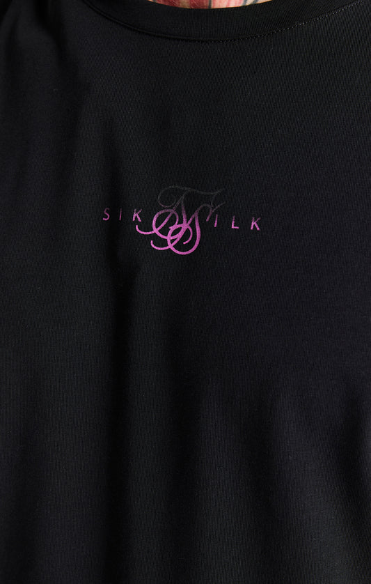Black Back Print T-Shirt
