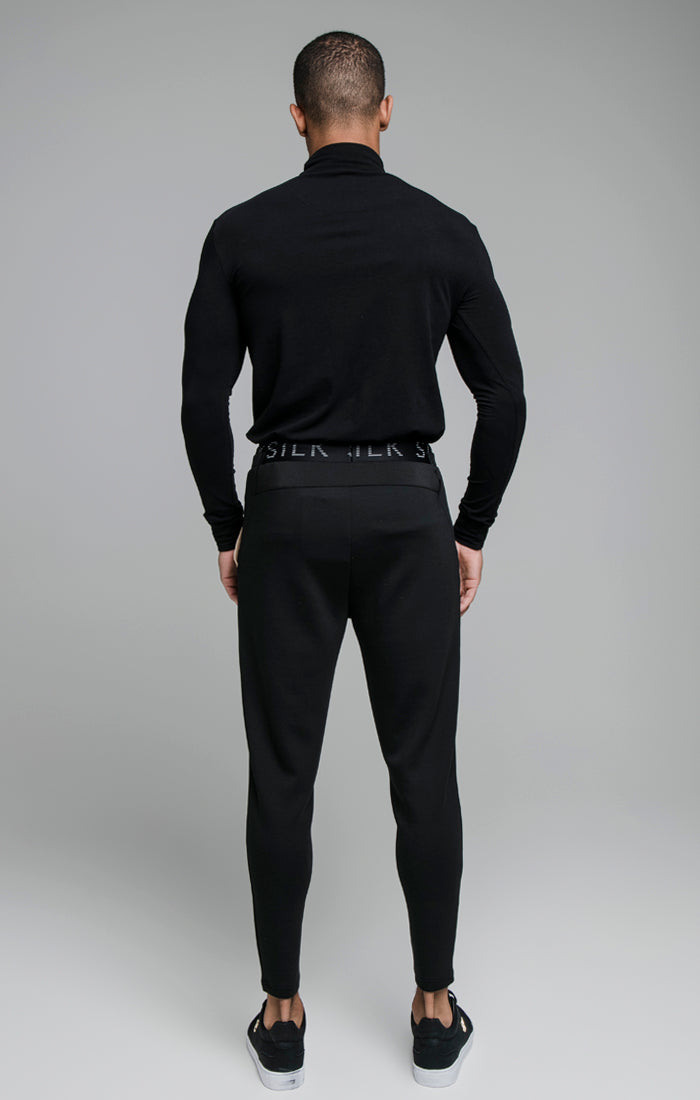 Black Long Sleeve Sport Turtleneck Top (6)