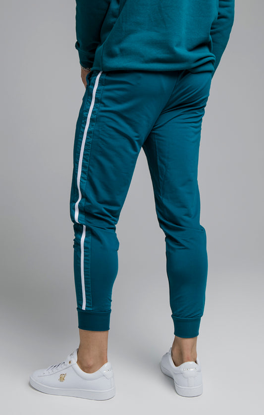 SikSilk Hose mit Seitenstreifen – Blaugrün und Weiß