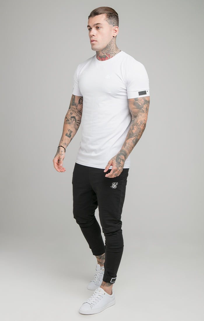 White Cuff Muscle Fit T-Shirt (2)