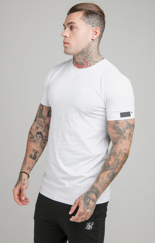 White Cuff Muscle Fit T-Shirt