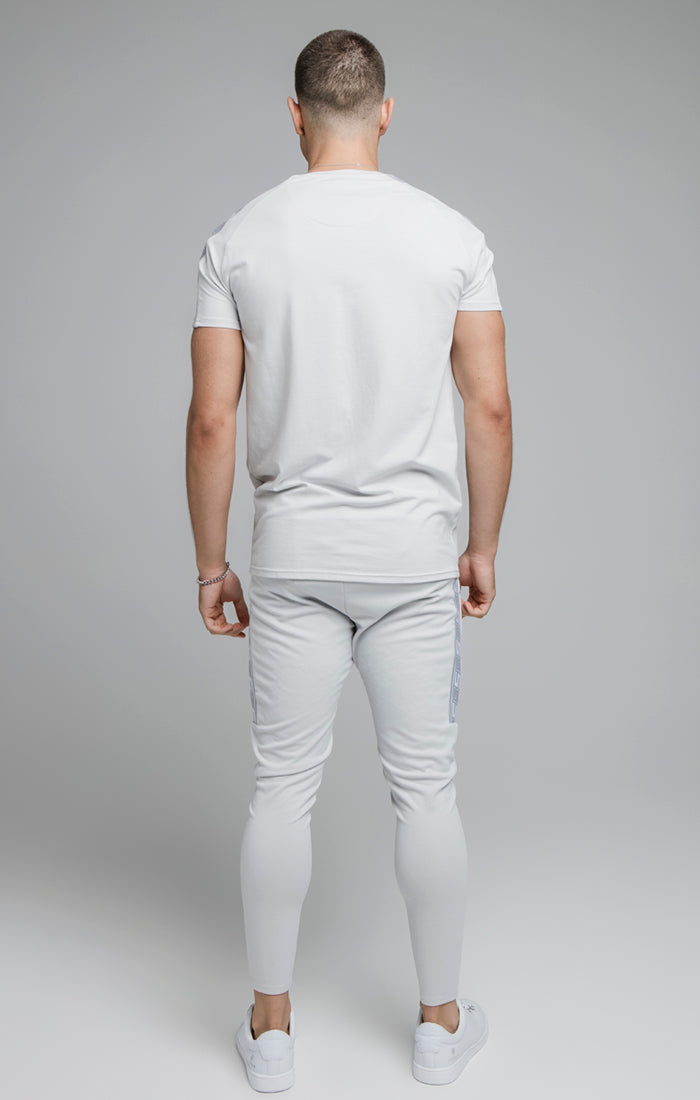 Grey Raglan Muscle Fit T-Shirt (2)