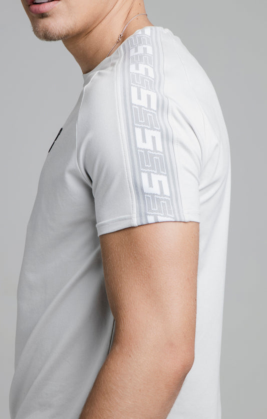 Grey Raglan Muscle Fit T-Shirt