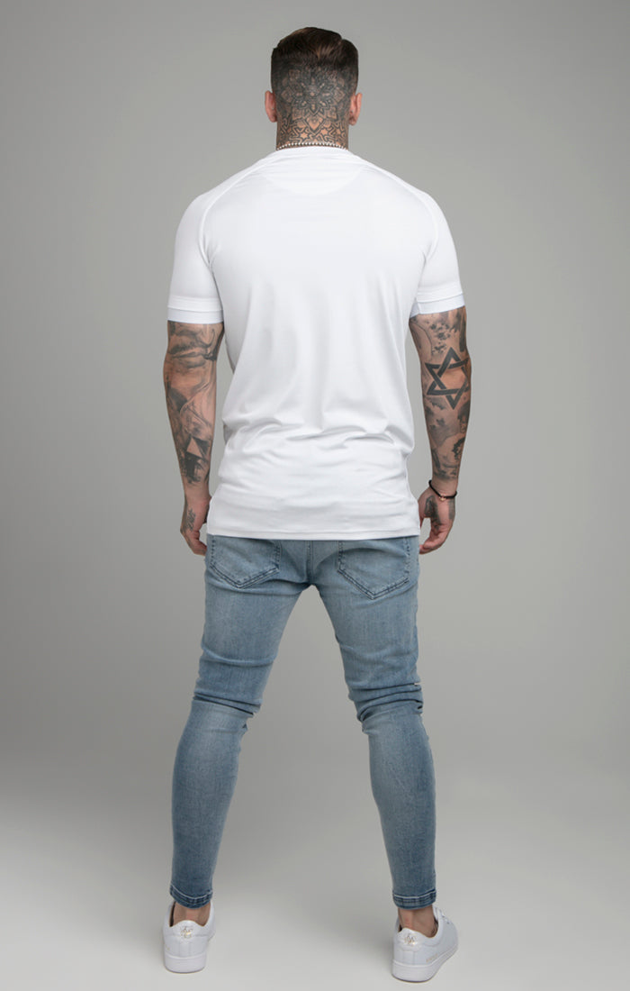 White Stretch Sports T-Shirt (2)