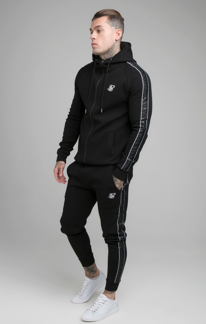 Black Impact Tape Fitted Jogger (5)