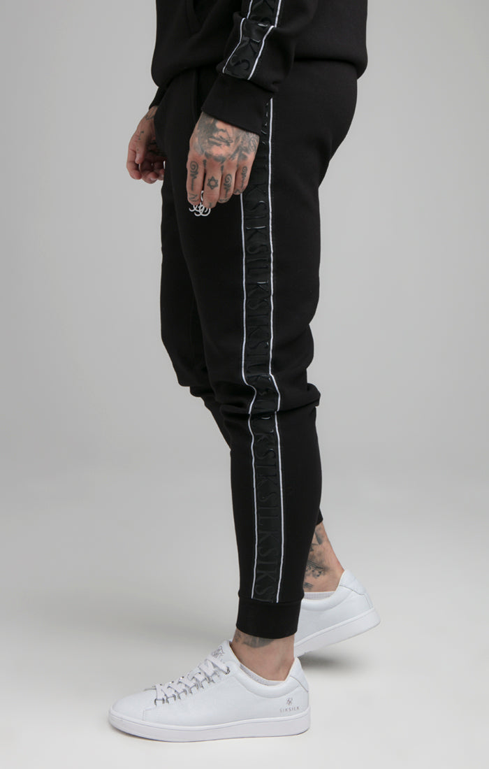 Black Impact Tape Fitted Jogger (1)