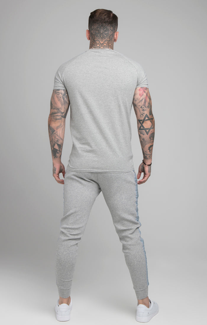 Grey Tape Fitted Jogger (6)