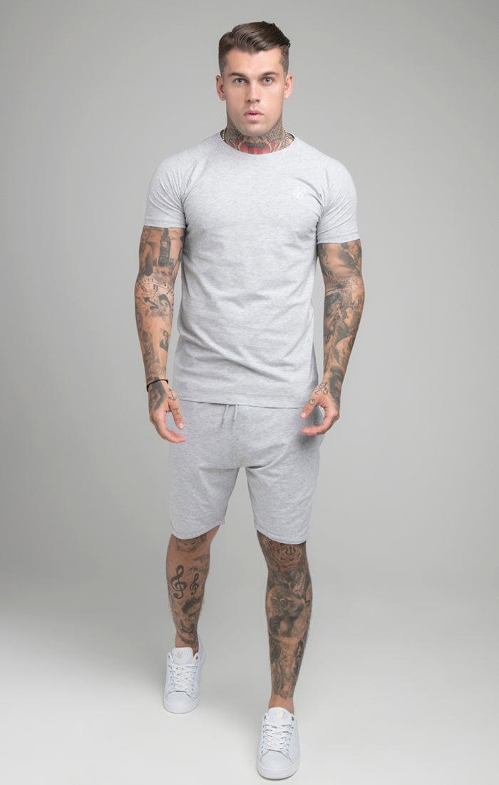 Grey Marl Short And T-Shirt Twin Set (1)