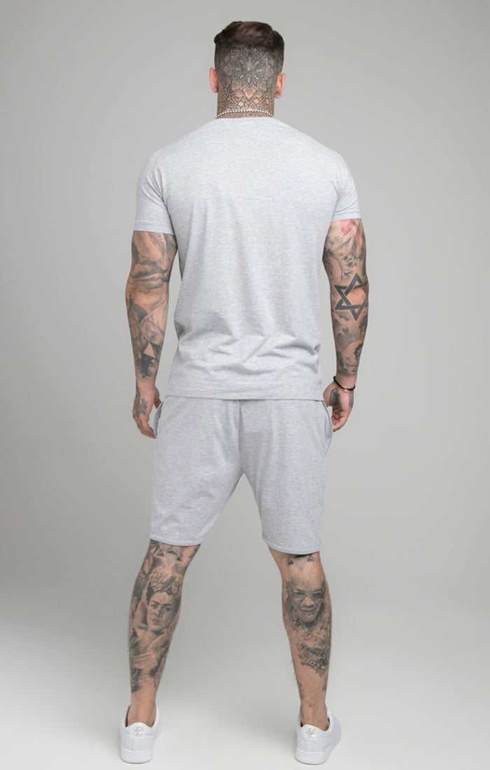 Grey Marl Short And T-Shirt Twin Set (2)
