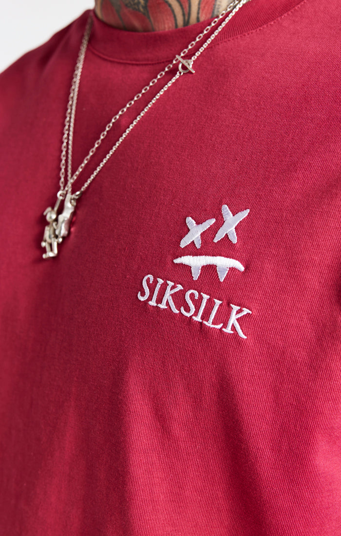 SikSilk X Steve Aoki Oversized Tee - Pink (2)