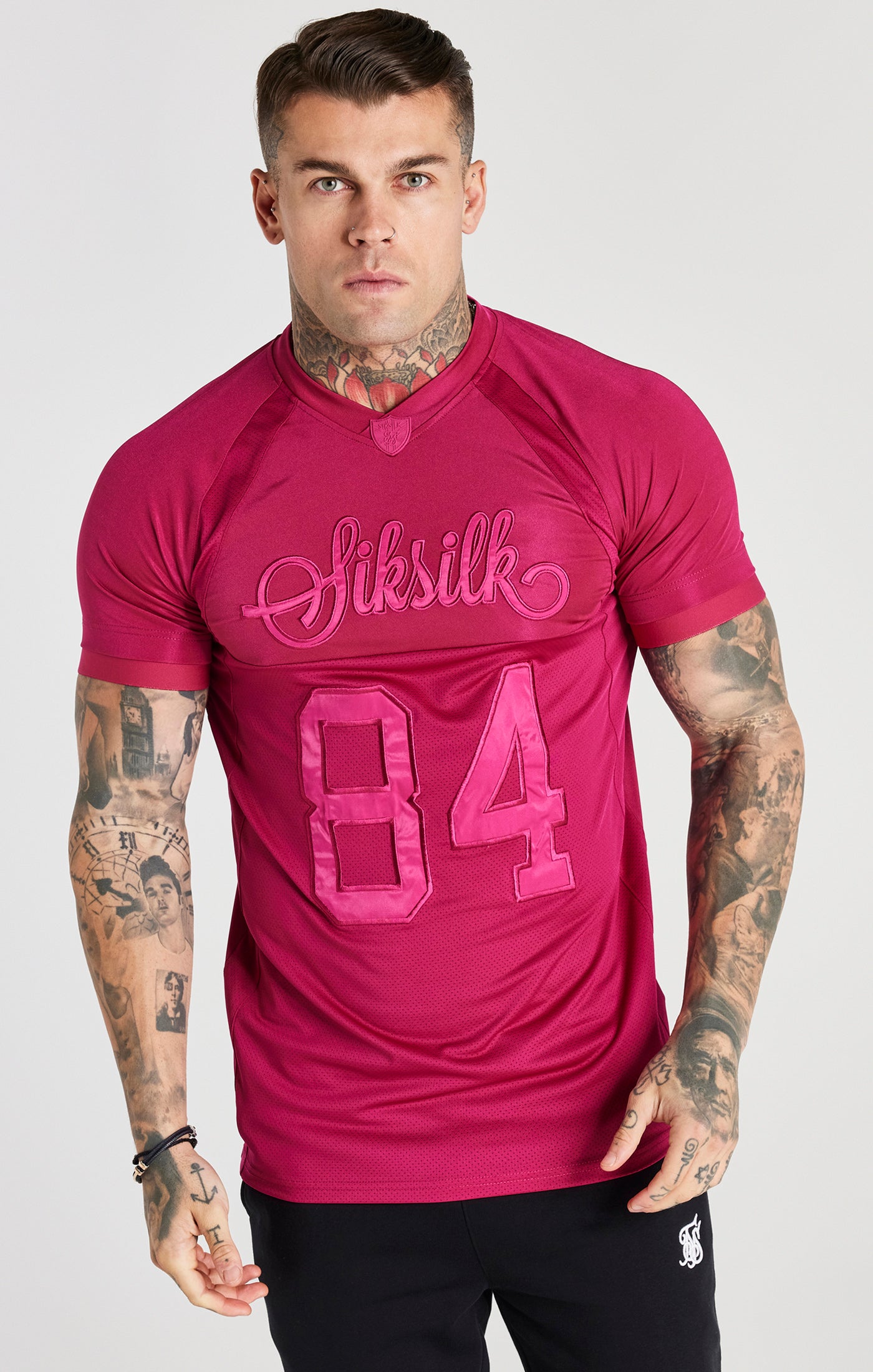 SikSilk Sport-T-Shirt aus Stretch - Rosa (4)