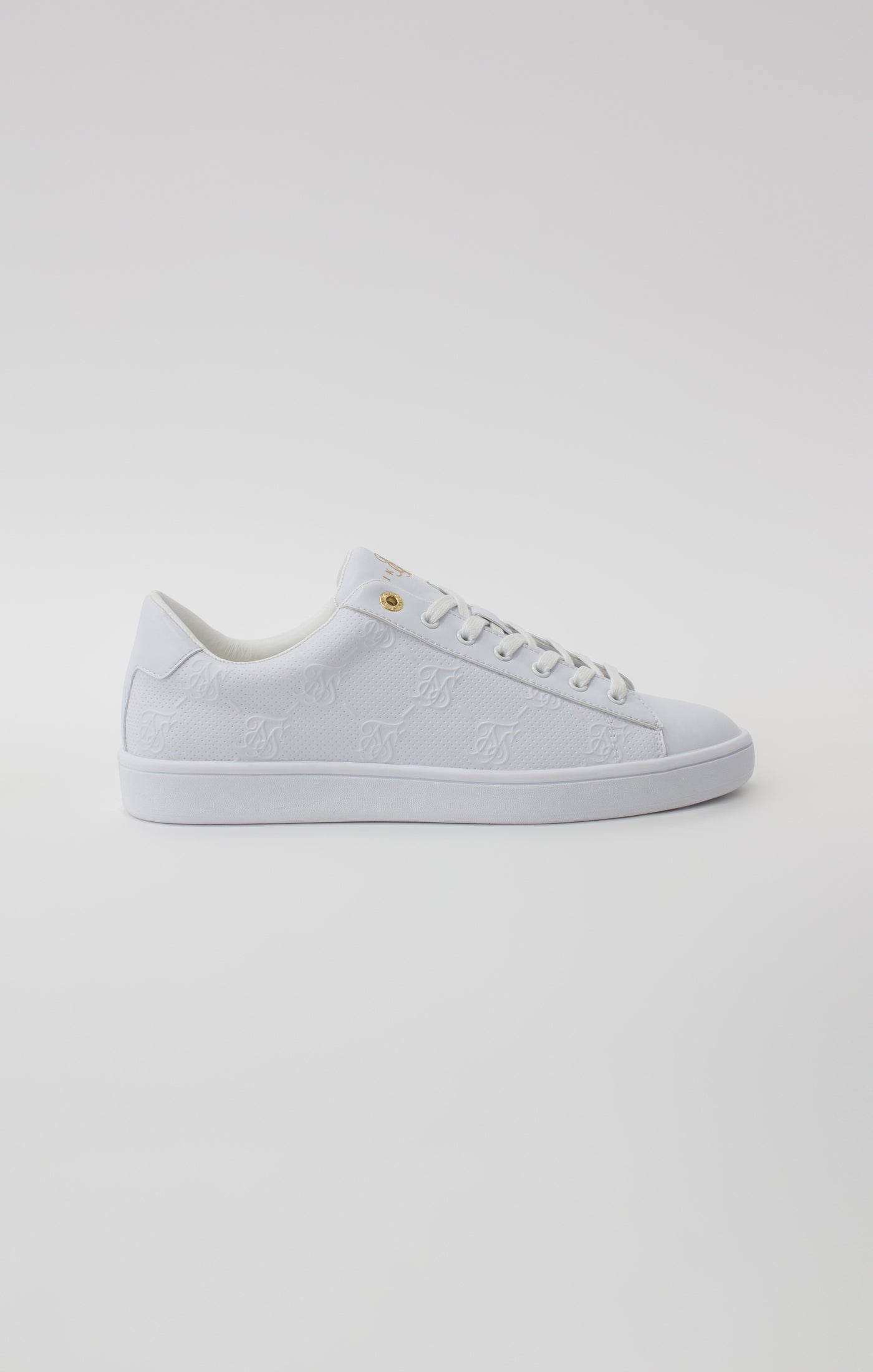 SikSilk Sneaker &#39;Elite&#39; mit Monogramm – Weiß