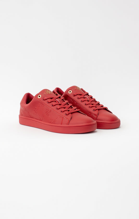 SikSilk Sneaker 'Elite' mit Monogramm – Rot