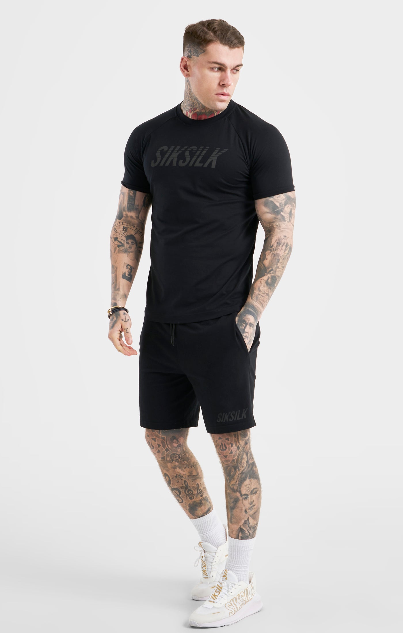 Black Sports Short Sleeve T-Shirt (3)