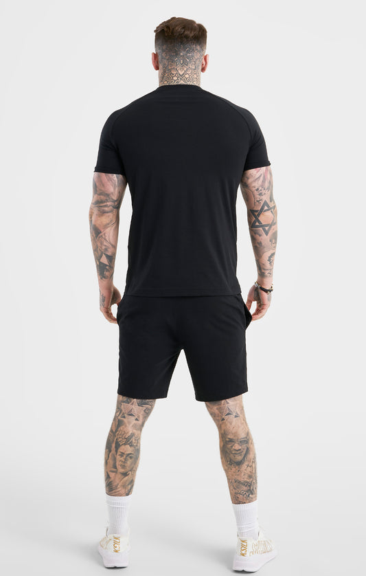 Black Sports Short Sleeve T-Shirt