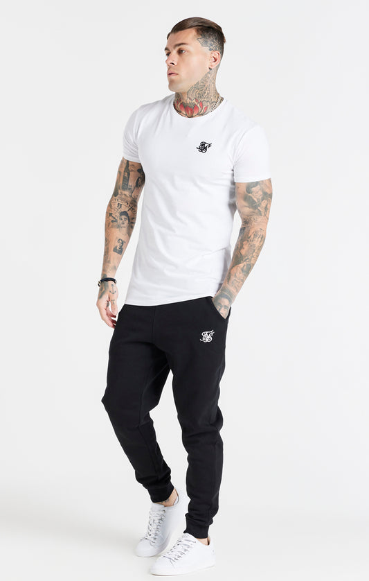 SikSilk Sportliches T-Shirt – Weiß