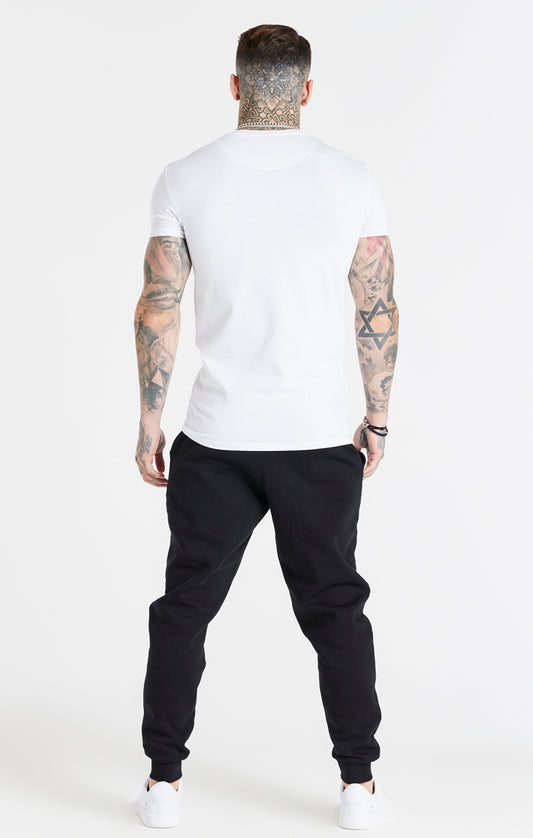 SikSilk Sportliches T-Shirt – Weiß