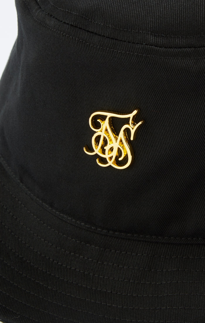 Black Embossed Logo Bucket Hat (1)