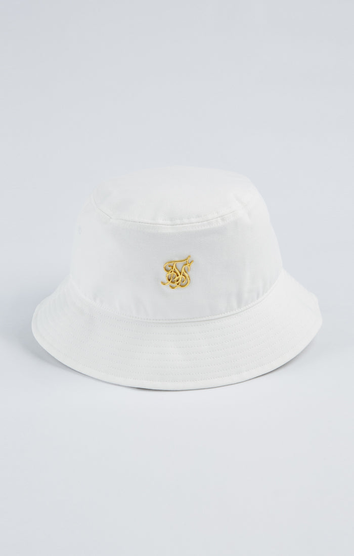 White And Gold Bucket Hat