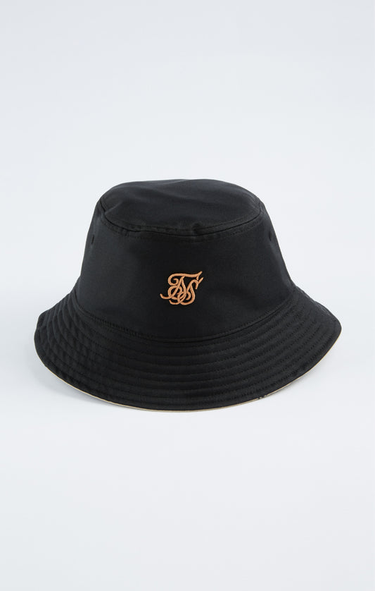 Black Reverse Aop Bucket Hat