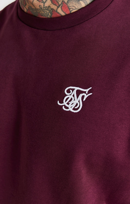 Burgunderfarbenes Essential Sweatshirt