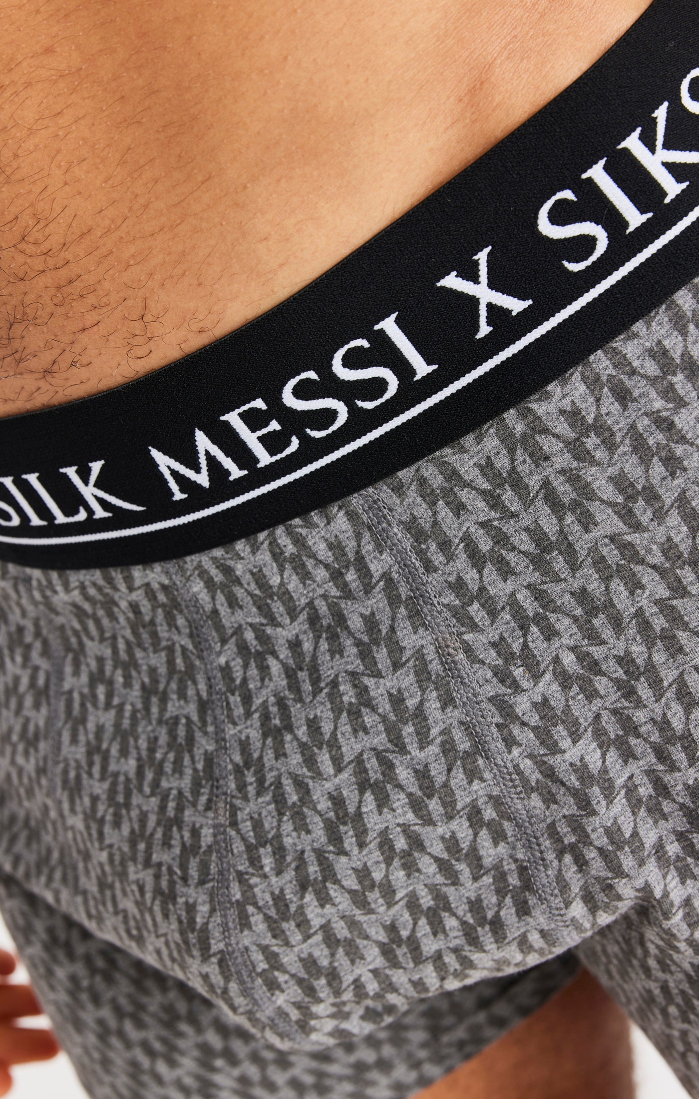 Messi x SikSilk AOP-Boxer 3er-Pack - Schwarz Weiß &amp; Grau meliert (9)