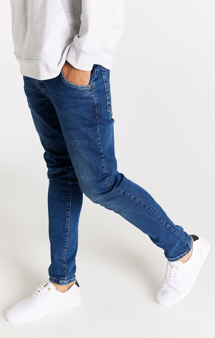 Blaue Slim Fit Jeans (1)