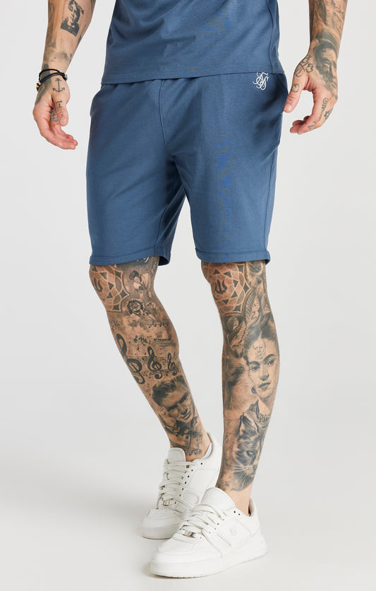 SikSilk T-Shirt & Shorts Twinset – Blau