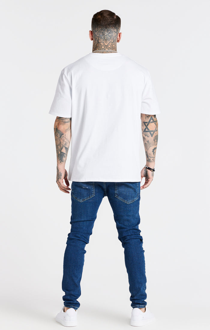 SikSilk Essential Hybrid T-Shirt mit kurzen Ärmeln - Weiß (4)