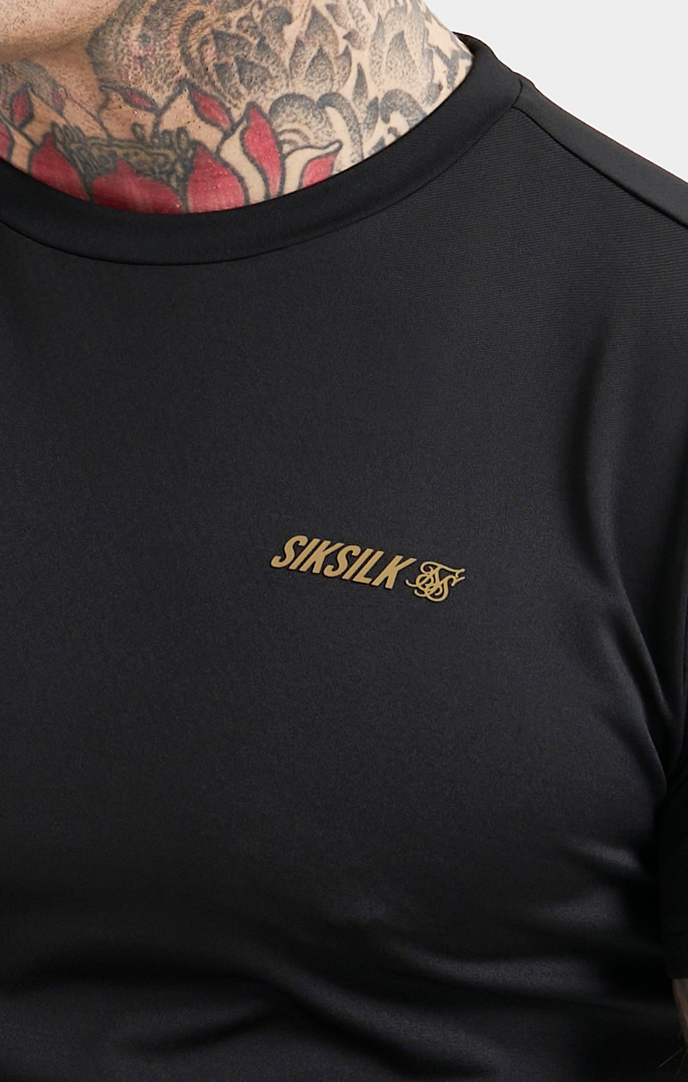Schwarzes Sport Poly T Shirt (1)