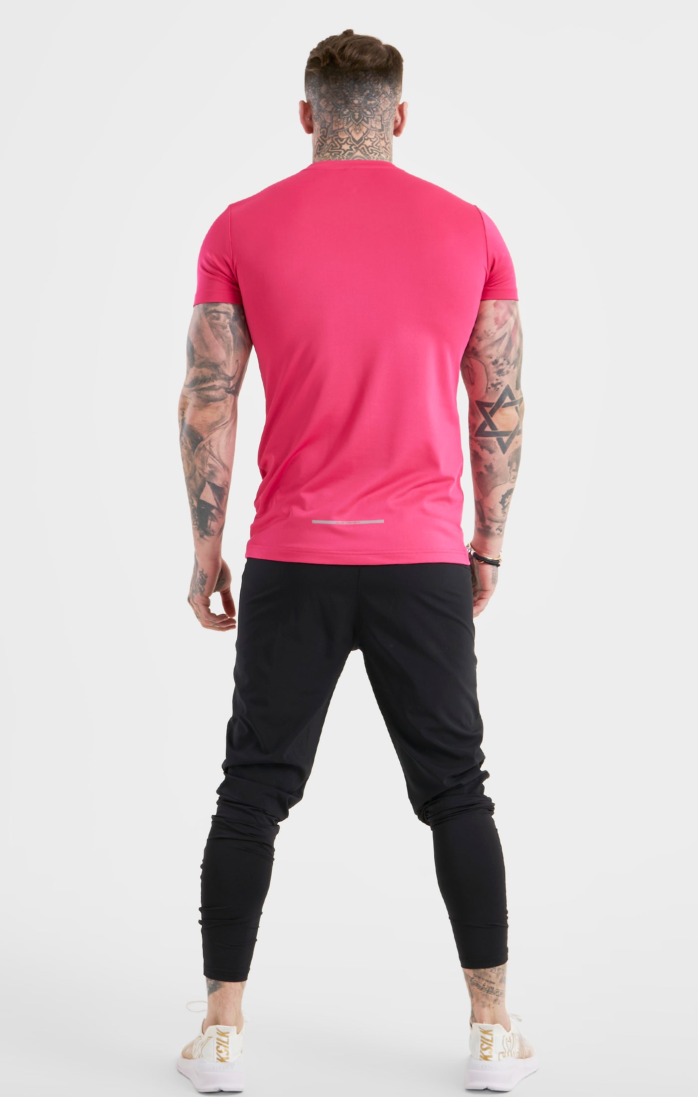 Pink Sports Poly T-Shirt (4)