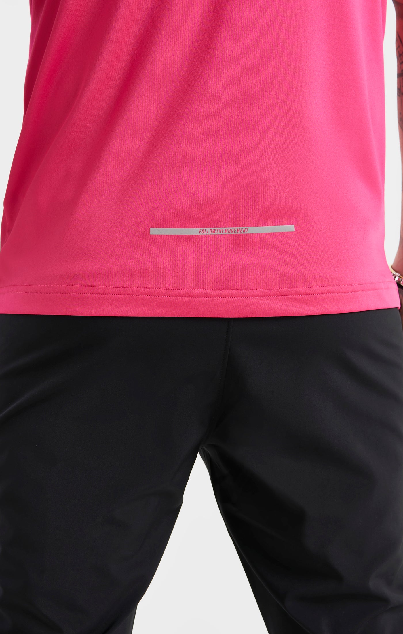 Pink Sports Poly T-Shirt (5)