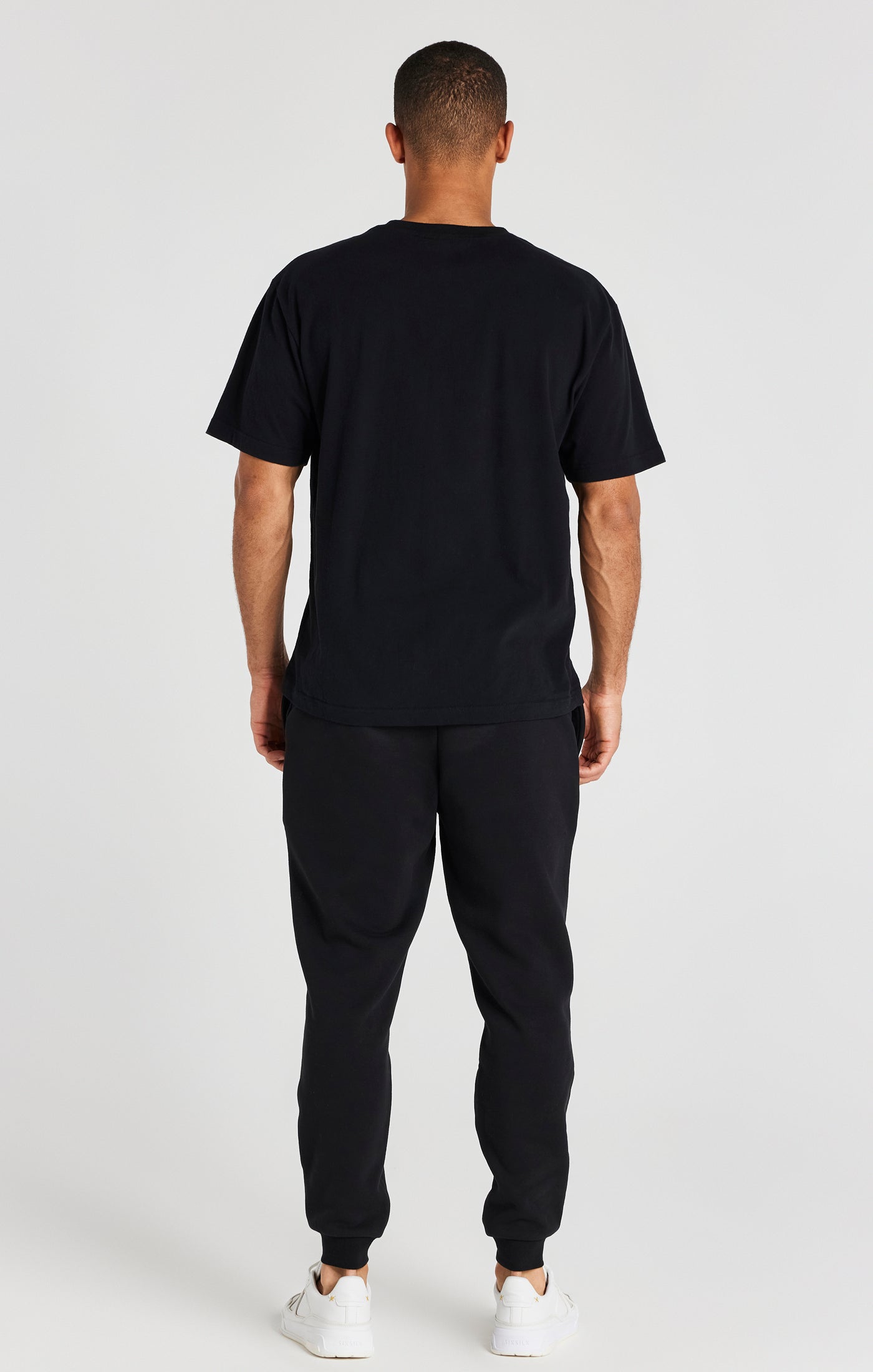 SikSilk Essential Oversized-T-Shirt mit kurzen Ärmeln - Schwarz (5)
