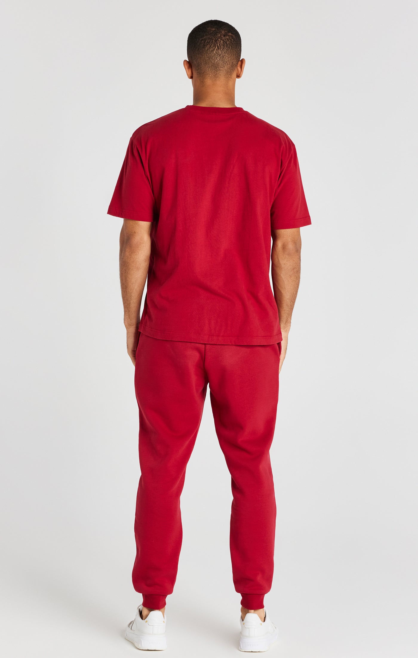 SikSilk Essential Oversized-T-Shirt mit kurzen Ärmeln - Rot (3)