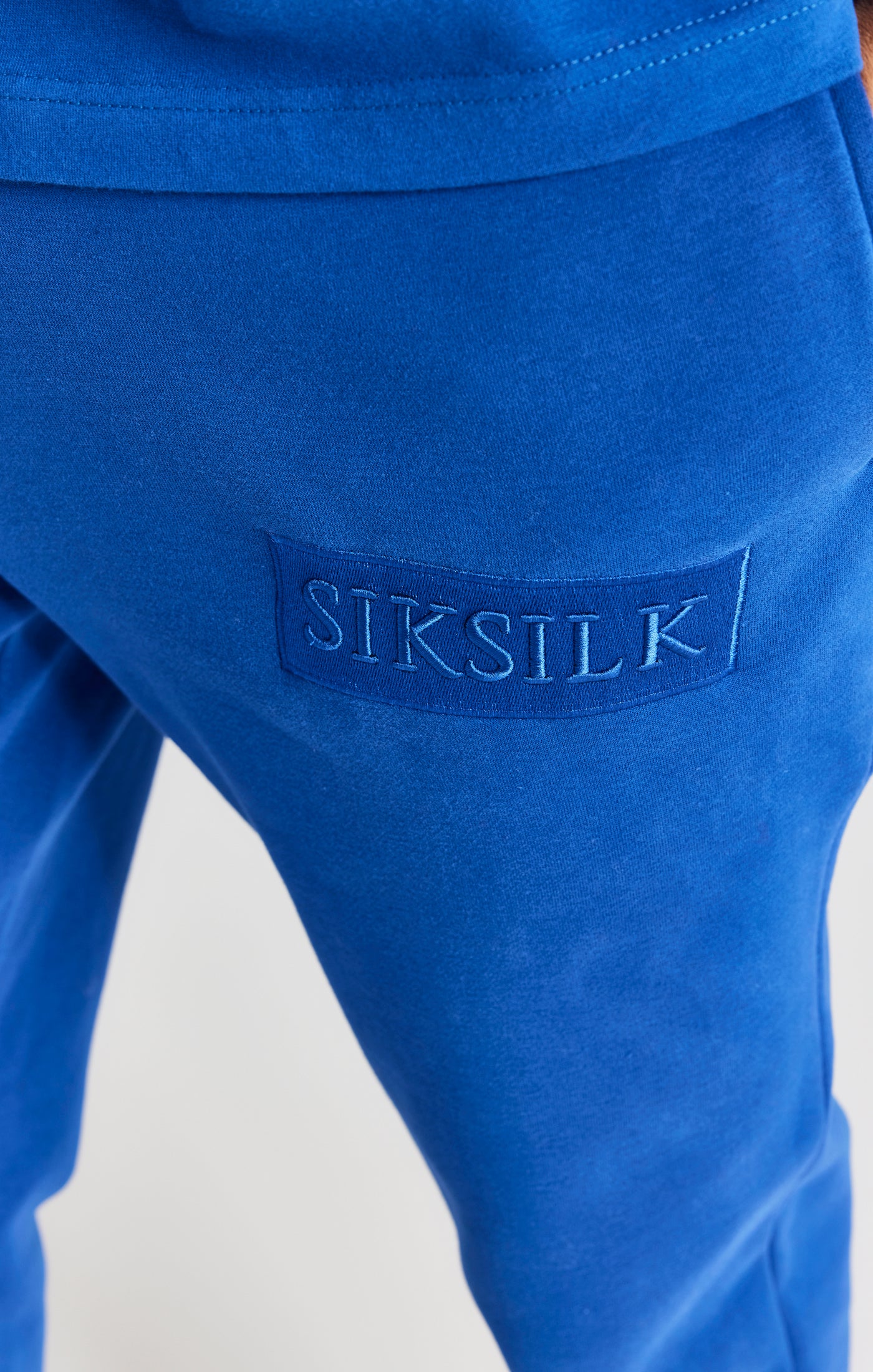 SikSilk Joggerhose mit lockerer Passform und Knöchelbündchen - Blau (4)