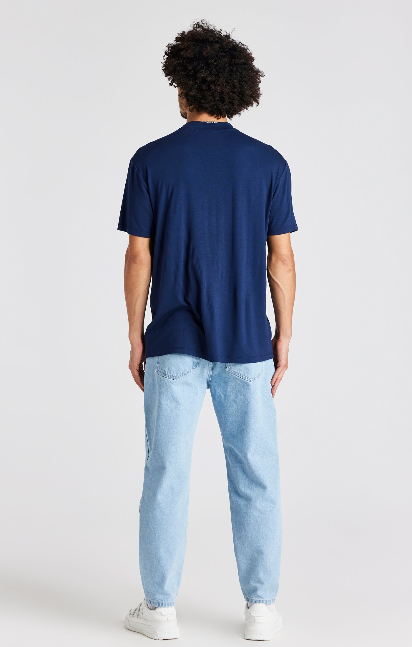 SikSilk Basic-Karotten-Jeans - Hell-Blaue Waschung (4)