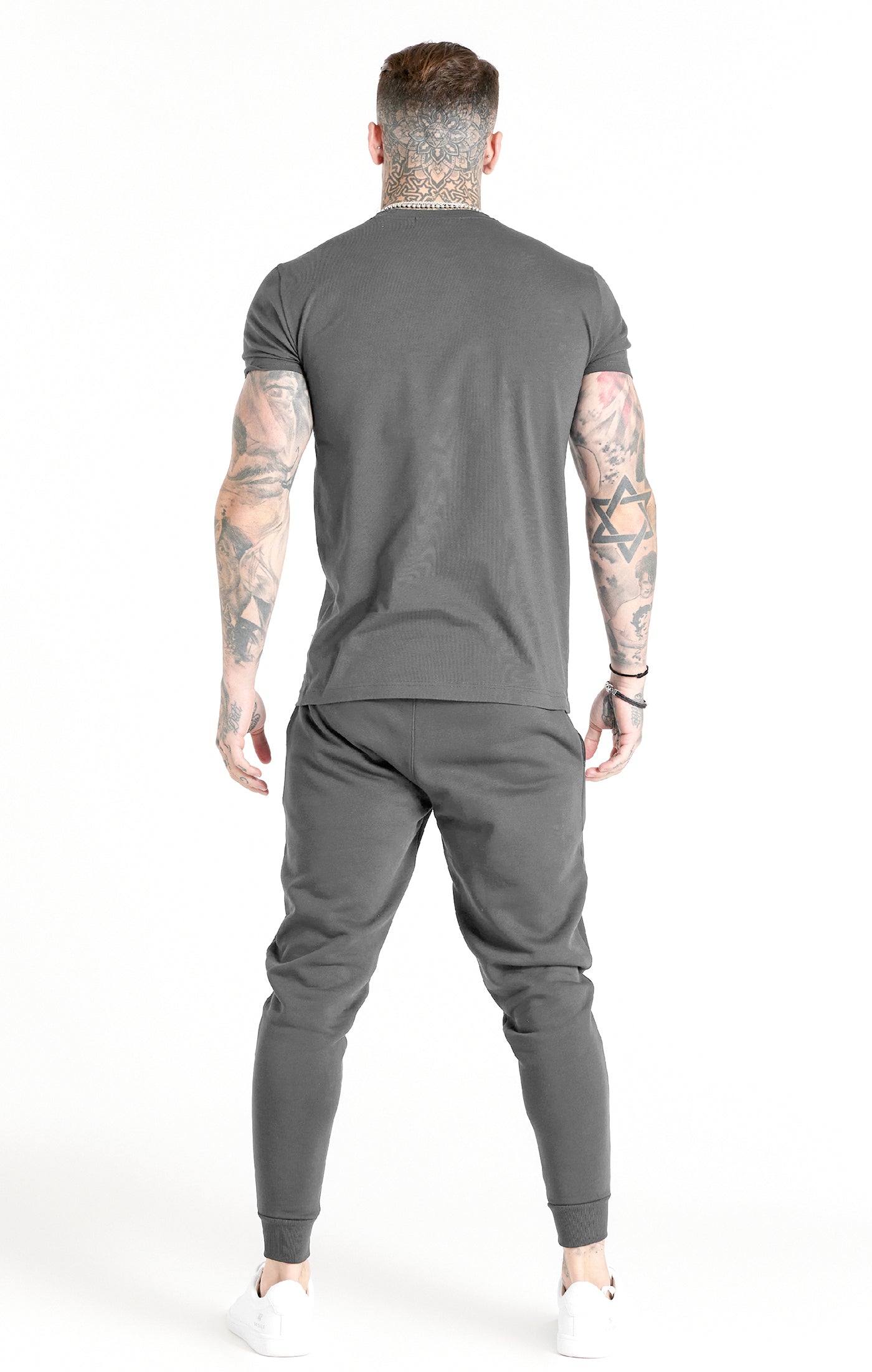 Grey Essential Muscle Fit T-Shirt (4)