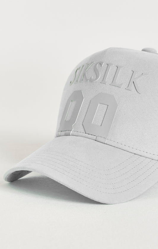 SikSilk 89 Trucker Cap aus Wildleder und Mesh – Grau