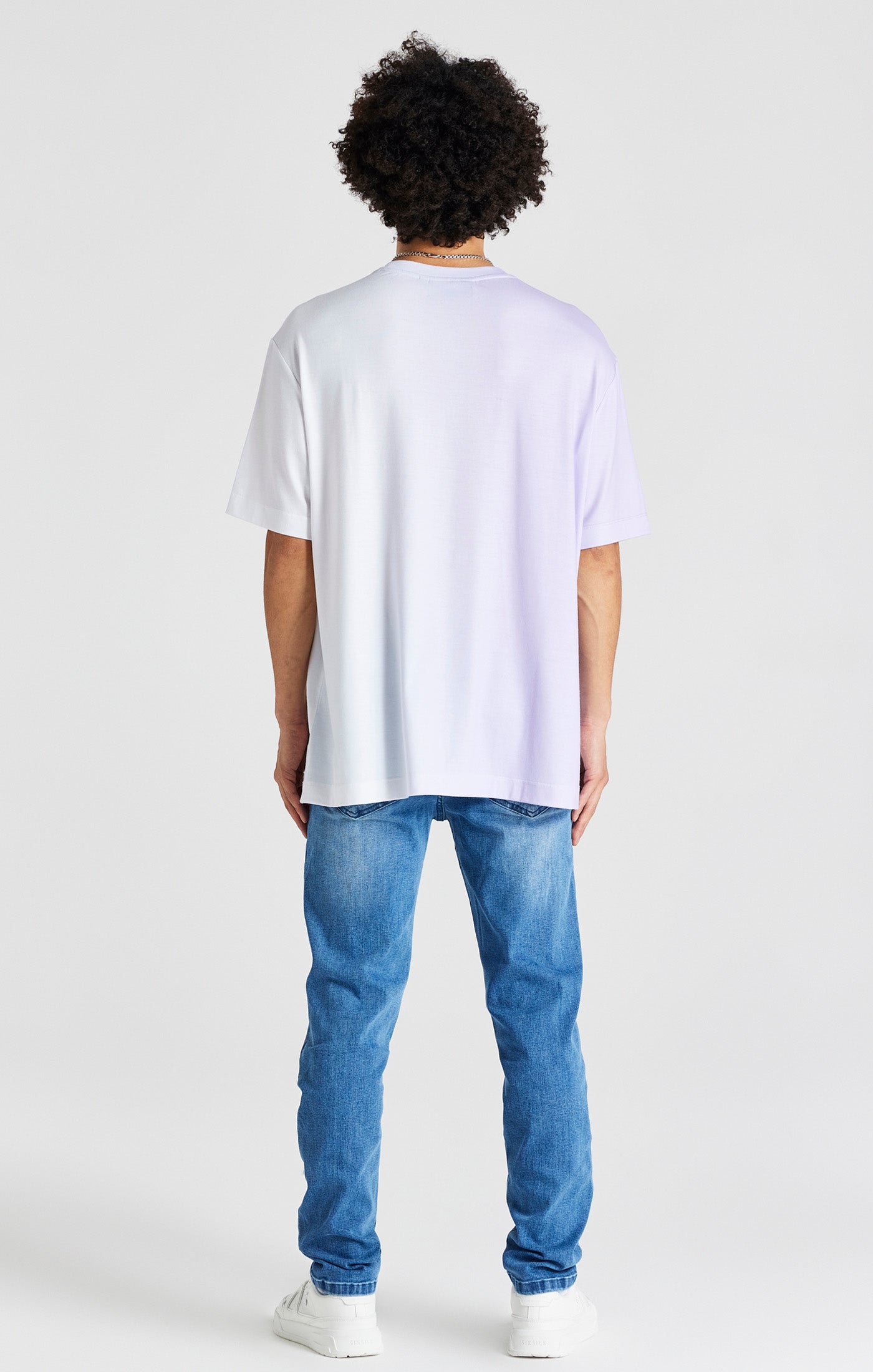 Purple Print Oversized Short Sleeve T-Shirt (5)