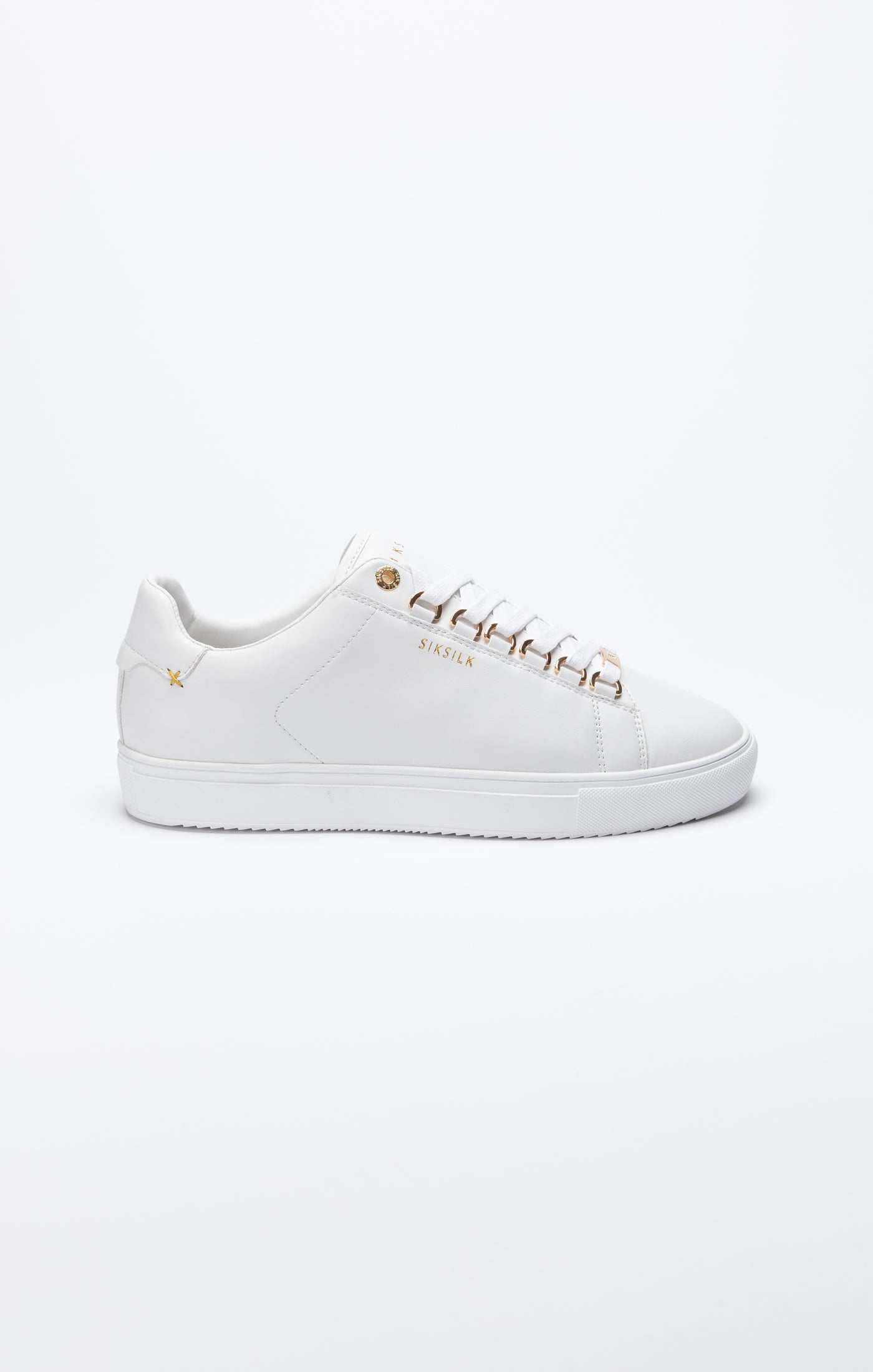 SikSilk Barra Sneaker - Weiß, Weiß &amp; Gold