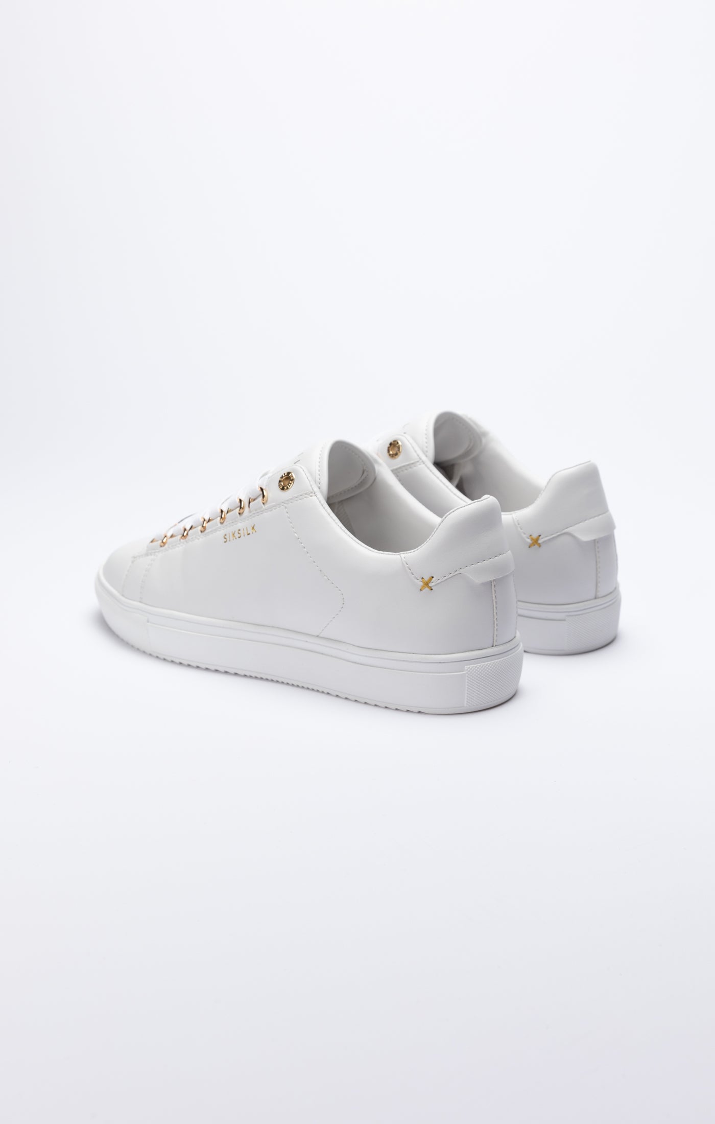 SikSilk Barra Sneaker - Weiß, Weiß &amp; Gold (3)